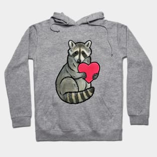 Raccoon love Hoodie